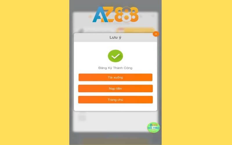 Hoàn tất đăng ký tài khoản và vào trang chủ