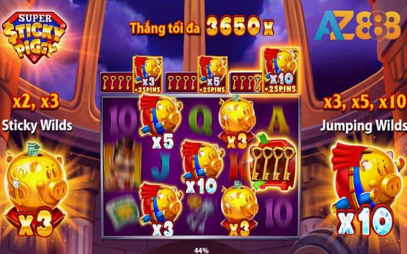 Siêu trộm heo vàng là sản phẩm quay hũ đổi thưởng tại AZ888 Siêu trộm heo vàng là sản phẩm quay hũ đổi thưởng tại AZ888