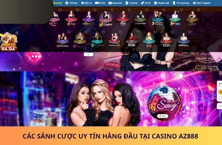 Các nhà cung cấp hàng đầu tại Casino AZ888 Các nhà cung cấp hàng đầu tại Casino AZ888